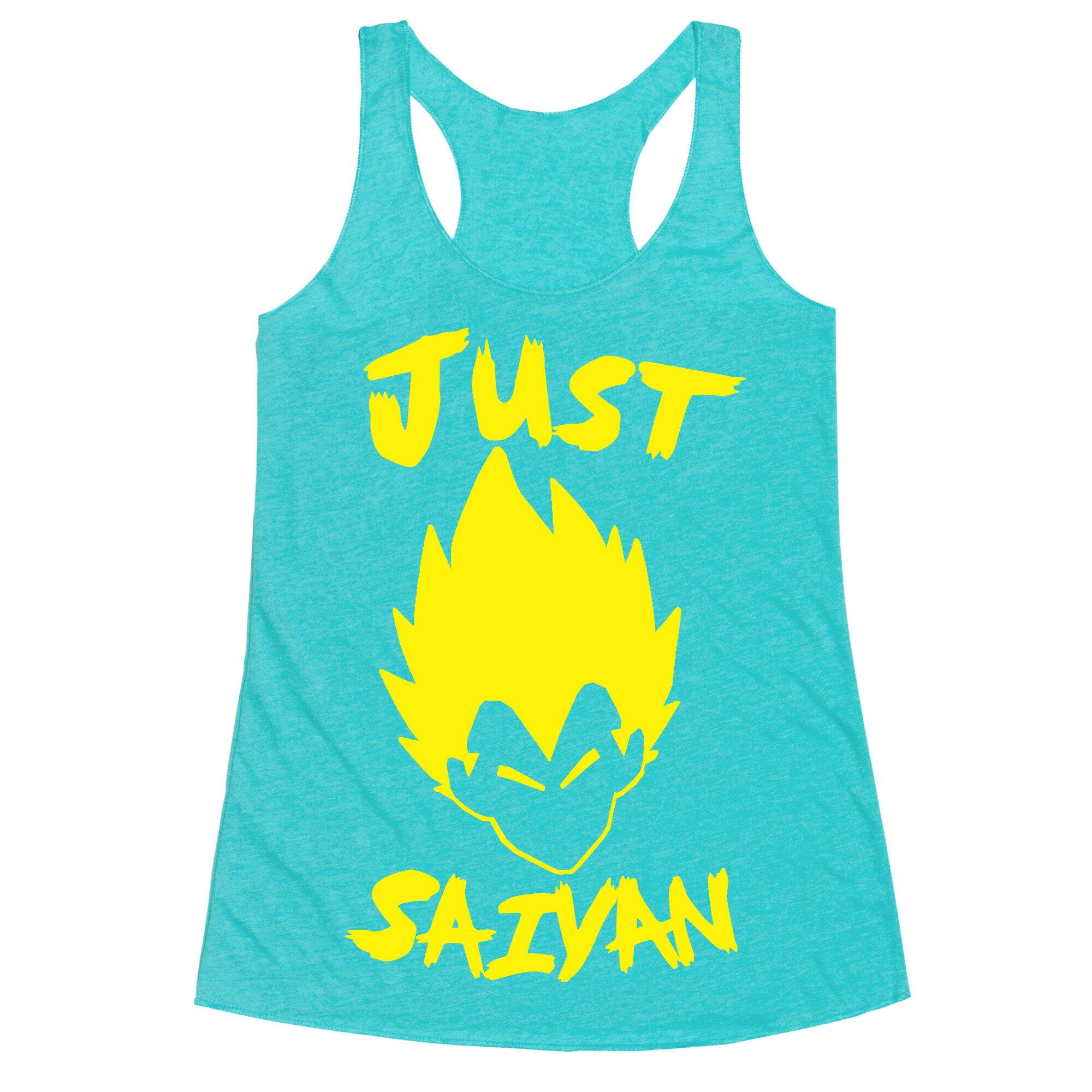 Just Saiyan Racerback Tank